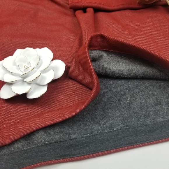 Champion- NWT BrushBack Red Fleece Run Shirt L - Picture 6 of 8